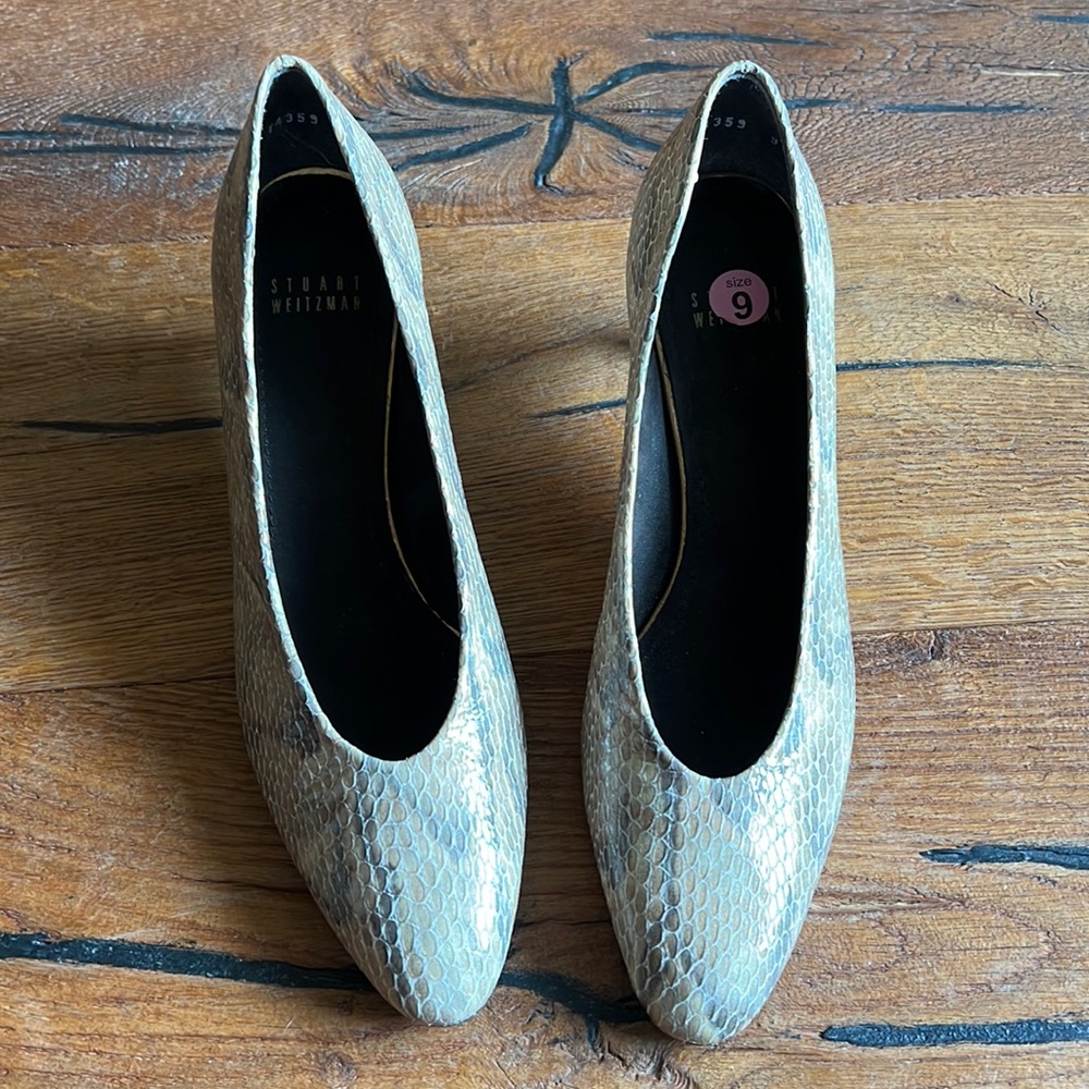 Stuart Weitzman Snakeskin Heels - image 1